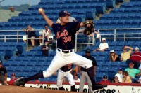 Binghamton Mets starter Ken Chenard worked out of a bases-loaded jam in the first inning and allowed only one run over six innings with seven srtike outs. Chenard gave way to Blake McGinley for the final three innings