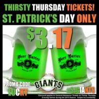 San Jose Giants St. Patrick's Day Special