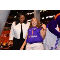 WNBA President Laurel Richie and 