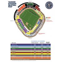 New York City FC Yankee Stadium Seating Map