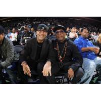 Spike Lee and Luis Ramos Attend WNBA Conference Semi-Finals Game