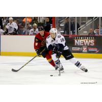 Evansville IceMen Defenseman Chris Carlisle vs. the Indy Fuel