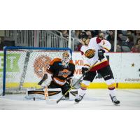 Forward Kyle Stroh with the Indy Fuel against the Fort Wayne Komets
