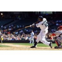 Somerset Patriots Outfielder Trayvon Robinson with the Seattle Mariners