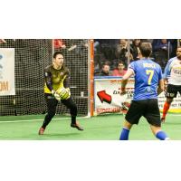 Syracuse Silver Knights Goalkeeper Bryan O'Quinn Prepares to Distribute the Ball