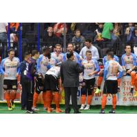 Syracuse Silver Knights Receive Instructions at their Bench