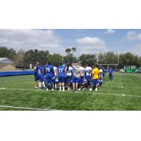 Tampa Bay Storm Huddle up on First Day of Training Camp