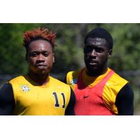 Quinton Griffith and Neveal Hackshaw of the Charleston Battery