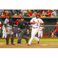 David Washington of the Memphis Cardinals Crosses Home Plate