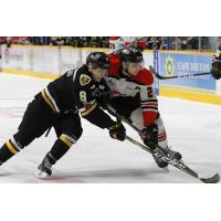 Cape Breton Screaming Eagles Centre Phelix Martineau vs. the Drummondville Voltigeurs