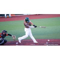 Nick Cain of the Normal CornBelters at the plate