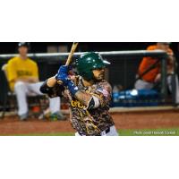 Santiago Chirino of the Normal CornBelters at the plate