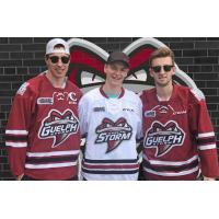 Guelph Storm players sport the team's new logo
