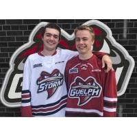 Players sport the new Guelph Storm logo