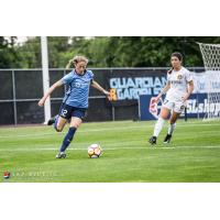 Sky Blue FC forward Janine Beckie takes on Utah Royals FC