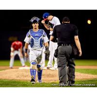 Ottawa Champions head back after a visit to the mound