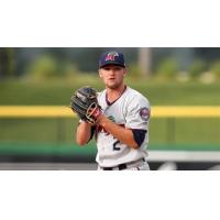 Kohl Stewart pitching with the Fort Myers Miracle