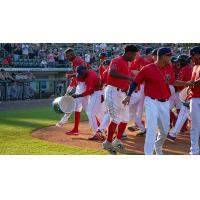 Marino Campana and the Lowell Spinners celebrate