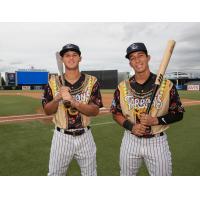 Oswaldo Cabrera and Pablo Olivares of the Tampa Tarpons in 