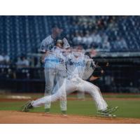 Tampa Tarpons pitcher Trevor Stephan devilers a pitch