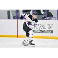 Defenseman Dalton Skelly with College of the Holy Cross