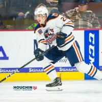 Cameron Hebig with the Bakersfield Condors