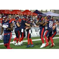Montreal Alouettes celebrate a touchdown