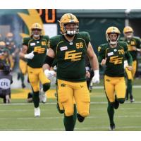 Offensive Lineman Kyle Saxelid with the Edmonton Elks