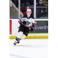 Defenseman Jackson Romeril with the Kelowna Rockets