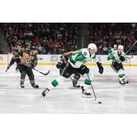 Texas Stars' Riley Tufte in action