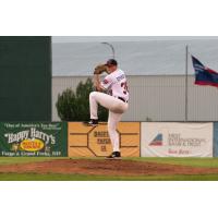 Fargo-Moorhead RedHawks' Jake Dykhoff on the mound