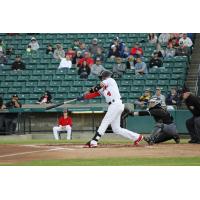 Fargo-Moorhead RedHawks' Leo Pina at bat