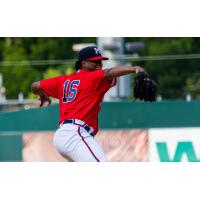 Mississippi Braves' Domingo Robles on the mound