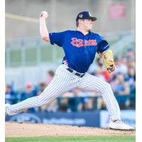Somerset Patriots' Richard Fitts on the mound