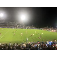 A record crowd watches the North Carolina Courage at WakeMed Soccer Park