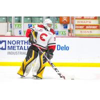 Goaltender Madden Mulawka with the Prince George Cougars