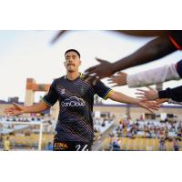 Midfielder Alvaro Quezada with Las Vegas Lights FC