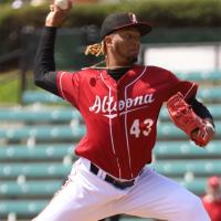 Pitcher Oliver Garcia with the Altoona Curve