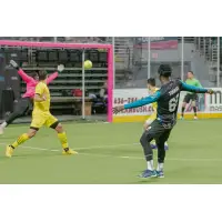 James Togbah of the St. Louis Ambush scores against the Milwaukee Wave
