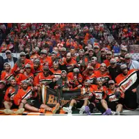 Buffalo Bandits celebrate the 2022-2023 NLL championship