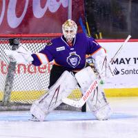 Reading Royals goaltender Anson Thornton