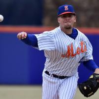 Pitcher Alex Valverde with the Syracuse Mets