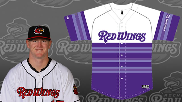 purple red wings jersey