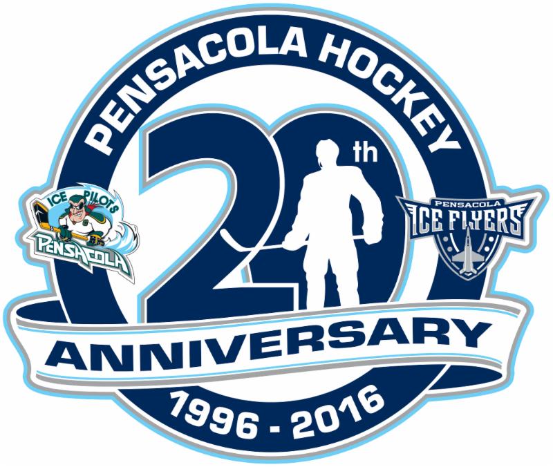 Pensacola Ice Flyers 20th Anniversary of Pensacola Hockey Logo December 30, 2015 Photo on
