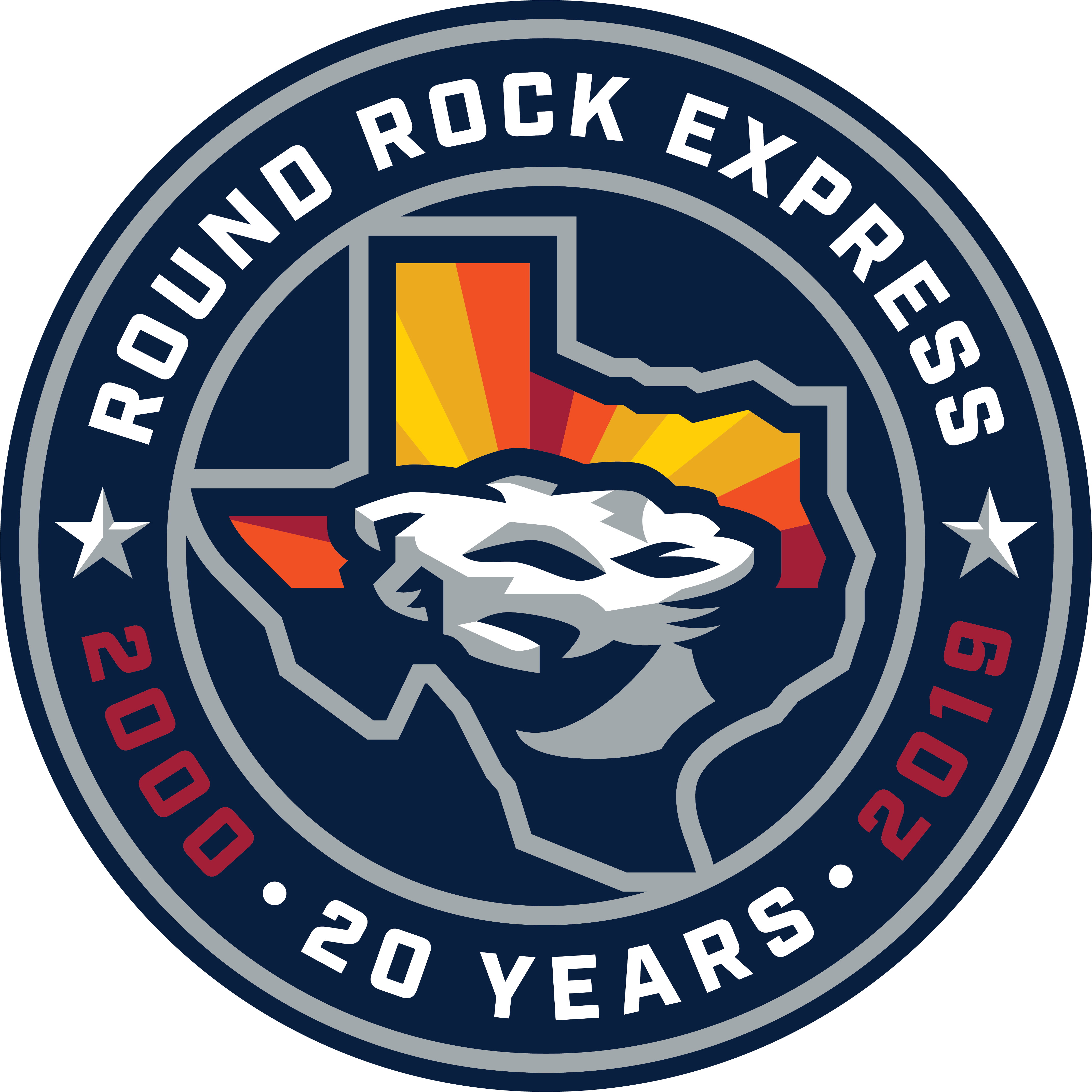Round Rock Express 20th Anniversary logo September 20, 2018 Photo on