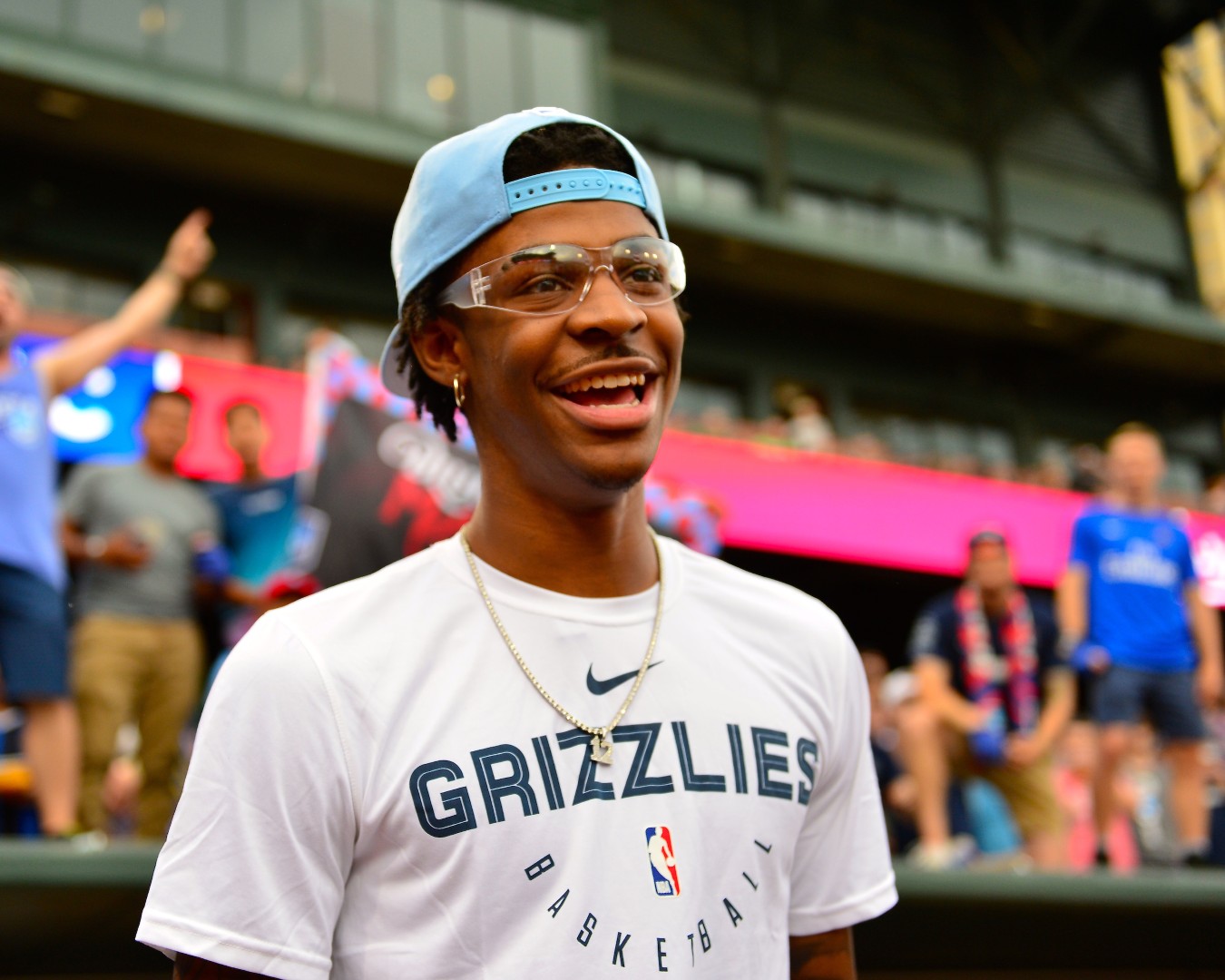 Memphis Grizzlies draftee Ja Morant at the Memphis 901 FC match June