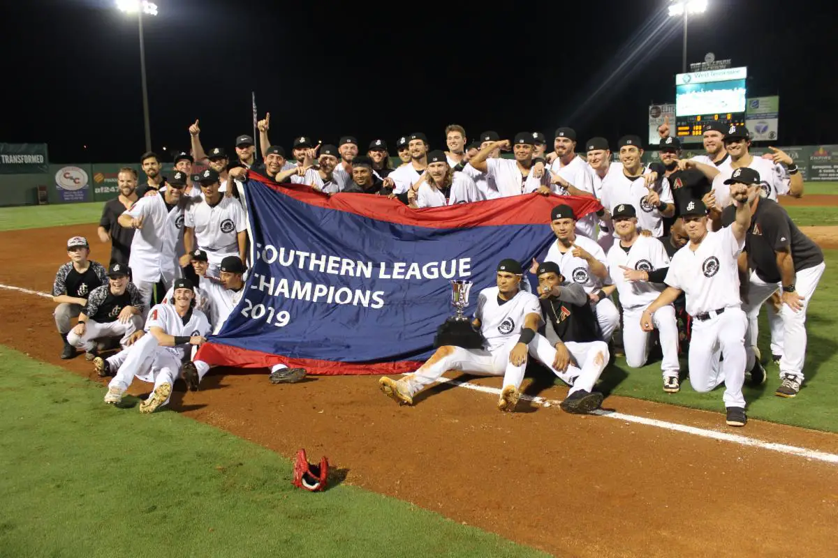 Jackson Generals celebrate the 2019 Texas League championship
