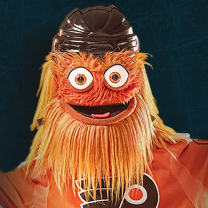 gritty mascot doll