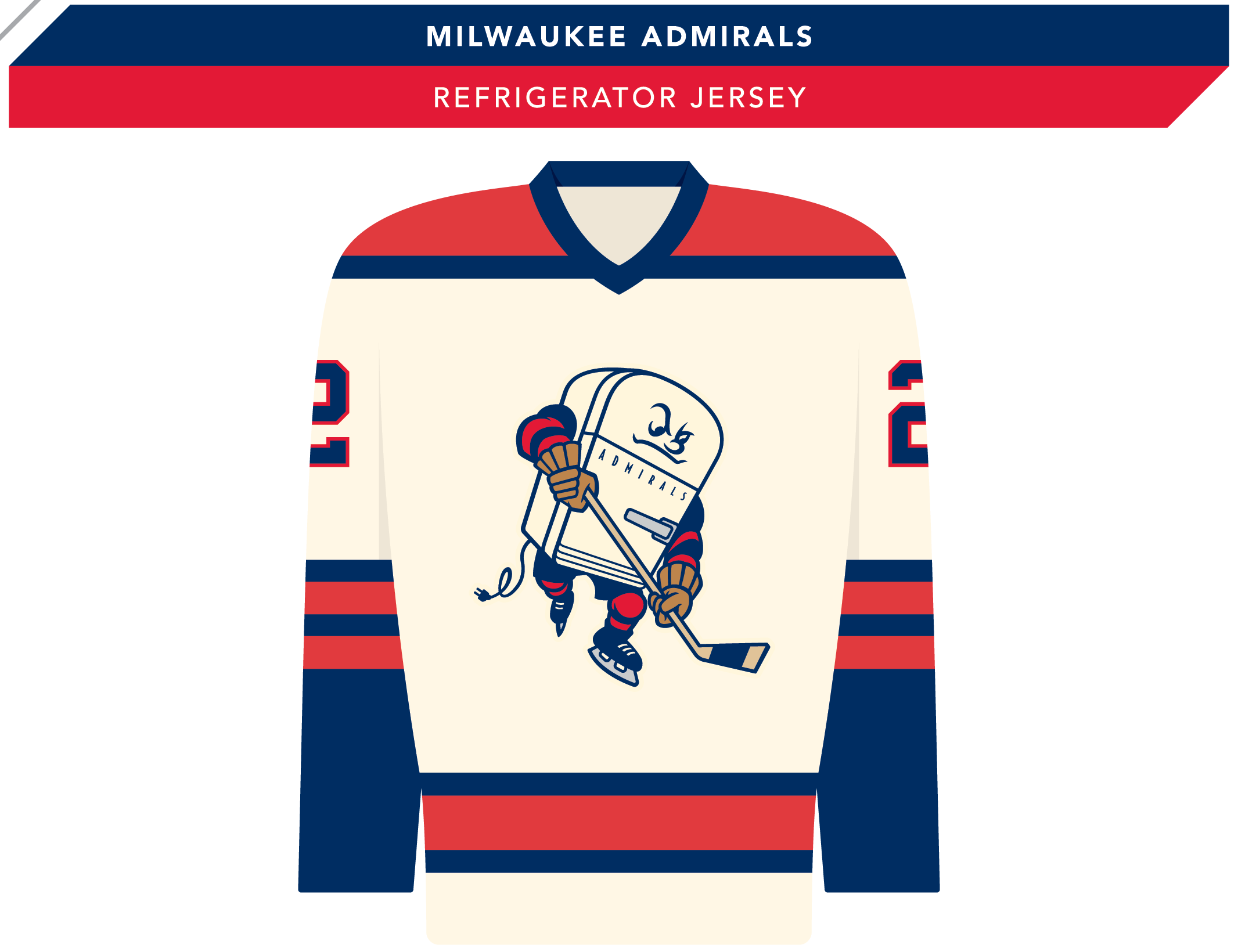 milwaukee admirals refrigerator jersey