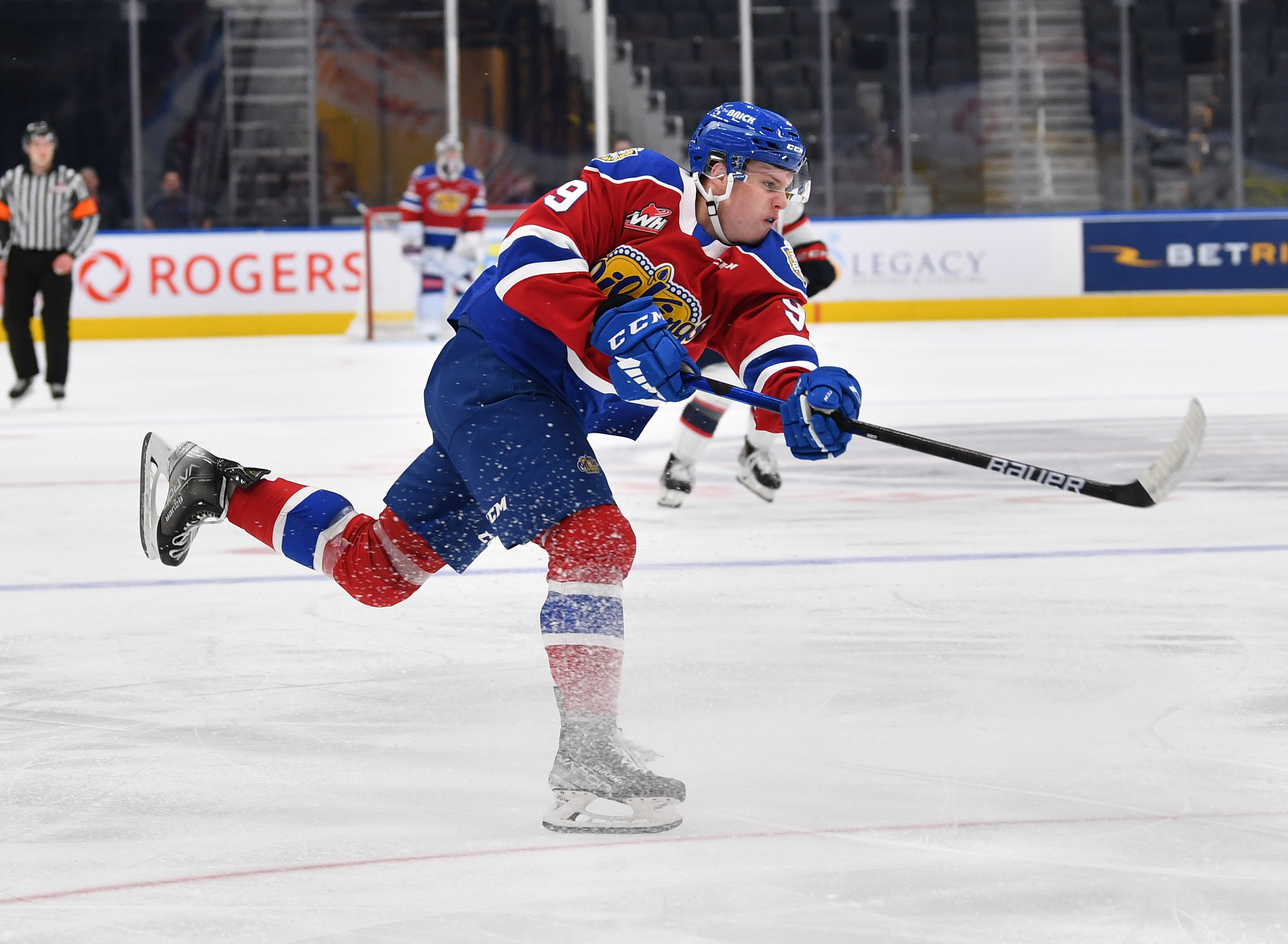 Carson Golder with the Edmonton Oil Kings